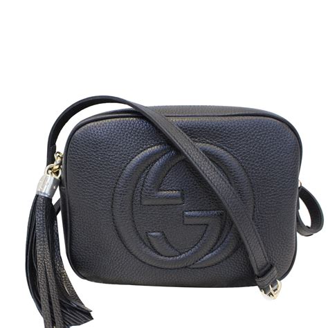 crossbody gucci bag black|Gucci small black crossbody bag.